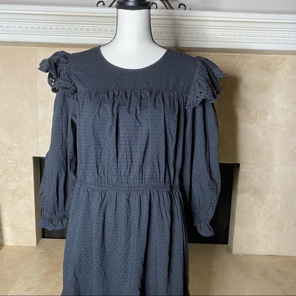 NWOT Universal Thread Ruffle Long Sleeve Dress L - Picture 6 of 15